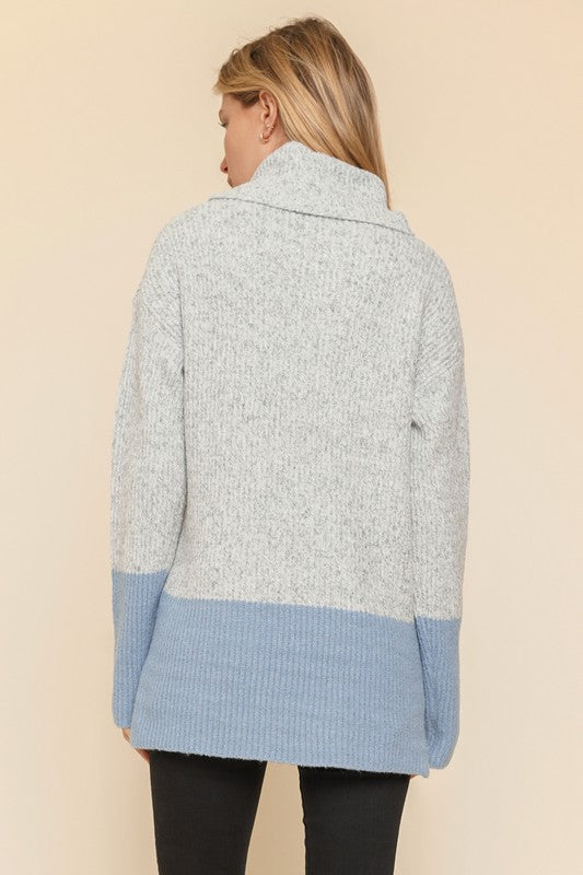 Periwinkle Turtle Neck Sweater