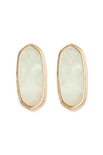 Amazonite Stone Post Earrings