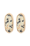 Dalmatian Stone Post Earrings