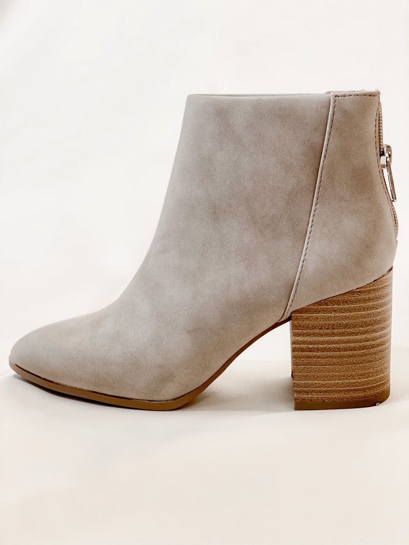 The Mars Bootie in Taupe